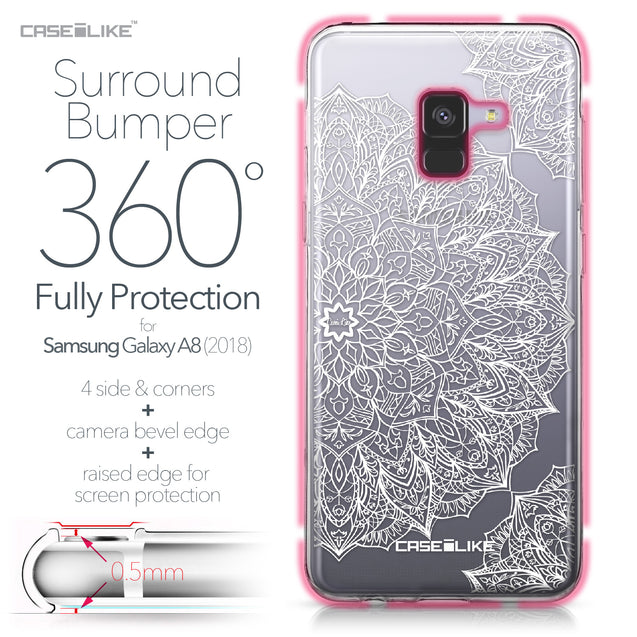Samsung Galaxy A8 (2018) case Mandala Art 2091 Bumper Case Protection | CASEiLIKE.com
