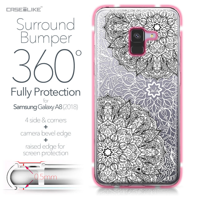 Samsung Galaxy A8 (2018) case Mandala Art 2093 Bumper Case Protection | CASEiLIKE.com