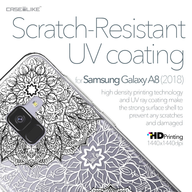 Samsung Galaxy A8 (2018) case Mandala Art 2093 with UV-Coating Scratch-Resistant Case | CASEiLIKE.com