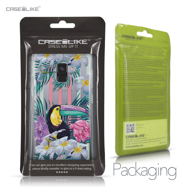 Samsung Galaxy A8 (2018) case Tropical Floral 2240 Retail Packaging | CASEiLIKE.com