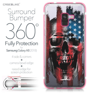Samsung Galaxy A8 (2018) case Art of Skull 2532 Bumper Case Protection | CASEiLIKE.com