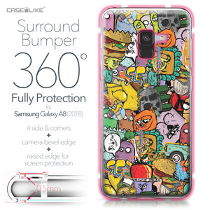 Samsung Galaxy A8 (2018) case Graffiti 2731 Bumper Case Protection | CASEiLIKE.com