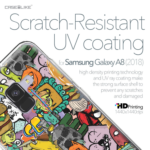 Samsung Galaxy A8 (2018) case Graffiti 2731 with UV-Coating Scratch-Resistant Case | CASEiLIKE.com