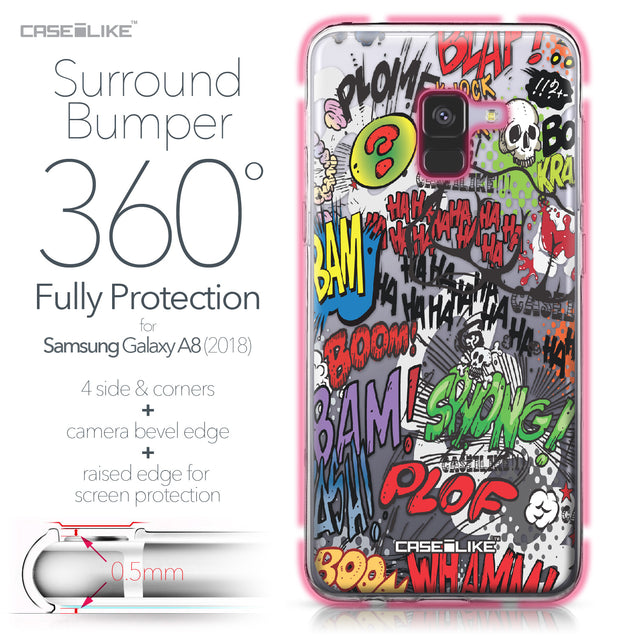 Samsung Galaxy A8 (2018) case Comic Captions 2914 Bumper Case Protection | CASEiLIKE.com