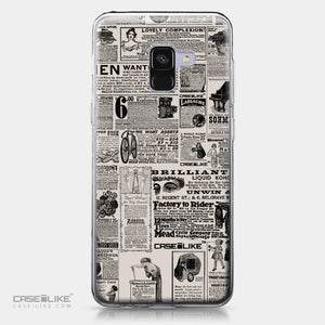 Samsung Galaxy A8 (2018) case Vintage Newspaper Advertising 4818 | CASEiLIKE.com