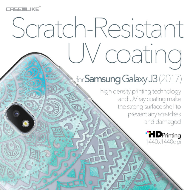 Samsung Galaxy J3 (2017) case Indian Line Art 2066 with UV-Coating Scratch-Resistant Case | CASEiLIKE.com