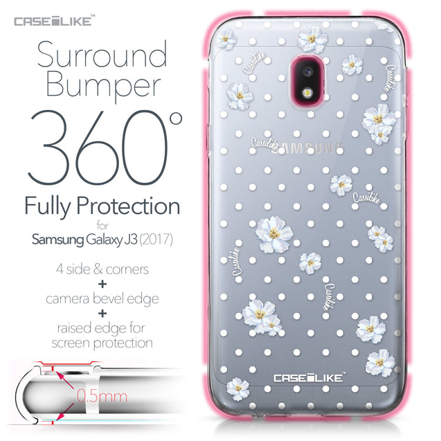 Samsung Galaxy J3 (2017) case Watercolor Floral 2235 Bumper Case Protection | CASEiLIKE.com