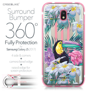 Samsung Galaxy J5 (2017) case Tropical Floral 2240 Bumper Case Protection | CASEiLIKE.com