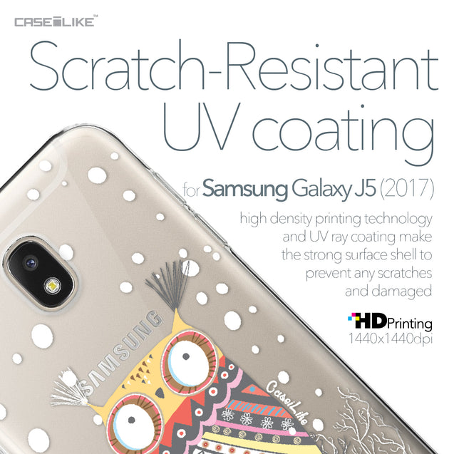 Samsung Galaxy J5 (2017) case Owl Graphic Design 3317 with UV-Coating Scratch-Resistant Case | CASEiLIKE.com