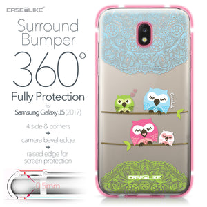 Samsung Galaxy J5 (2017) case Owl Graphic Design 3318 Bumper Case Protection | CASEiLIKE.com
