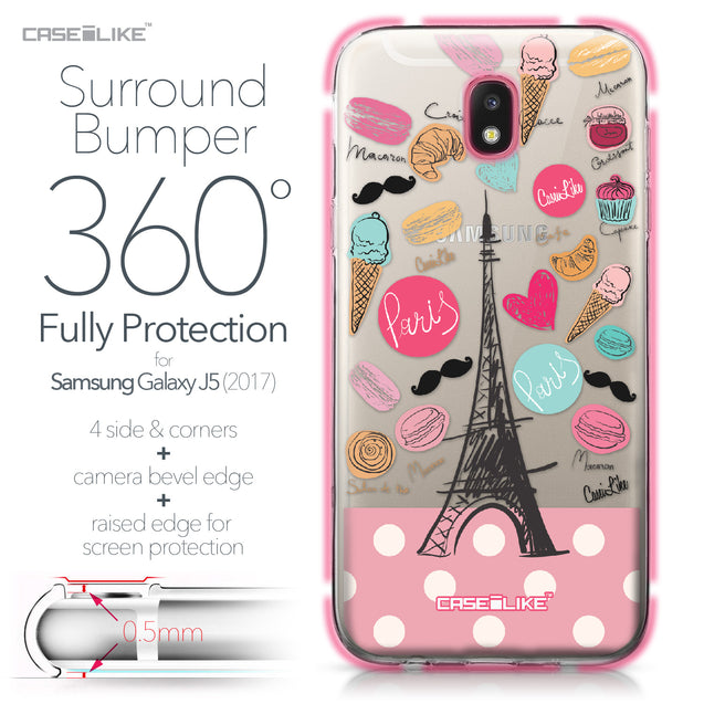 Samsung Galaxy J5 (2017) case Paris Holiday 3904 Bumper Case Protection | CASEiLIKE.com
