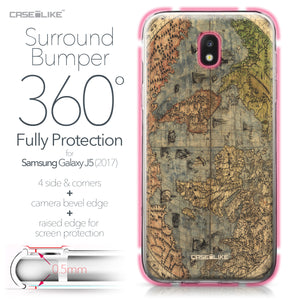 Samsung Galaxy J5 (2017) case World Map Vintage 4608 Bumper Case Protection | CASEiLIKE.com