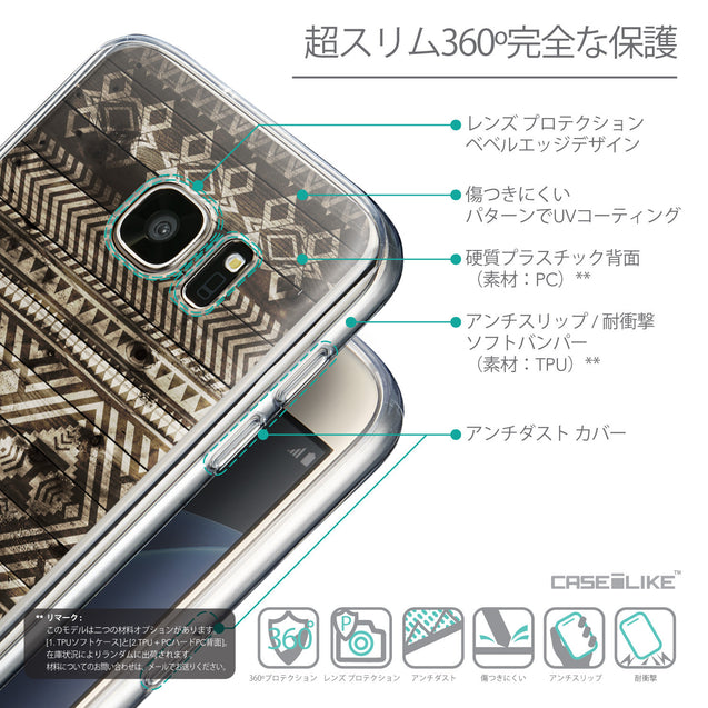 Details in Japanese - CASEiLIKE Samsung Galaxy S7 back cover Indian Tribal Theme Pattern 2050