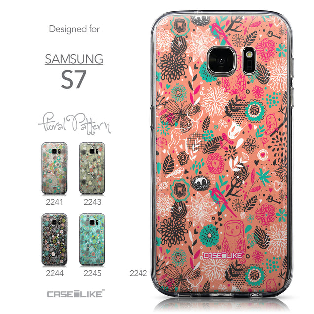 Collection - CASEiLIKE Samsung Galaxy S7 back cover Spring Forest Pink 2242