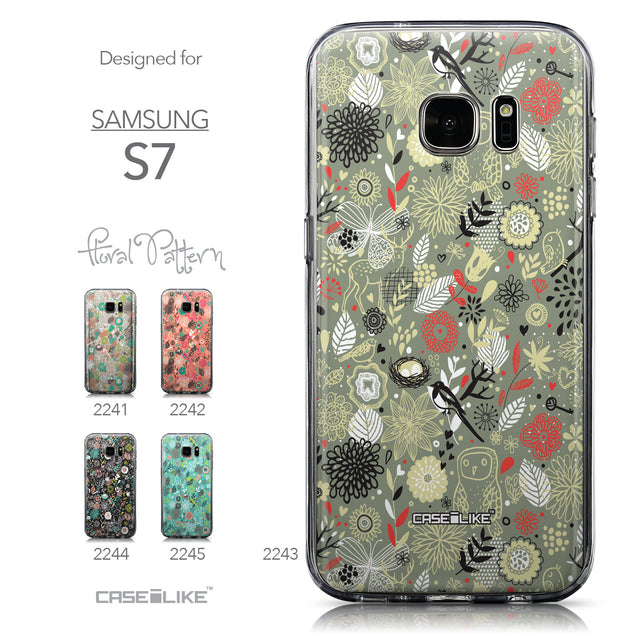 Collection - CASEiLIKE Samsung Galaxy S7 back cover Spring Forest Gray 2243