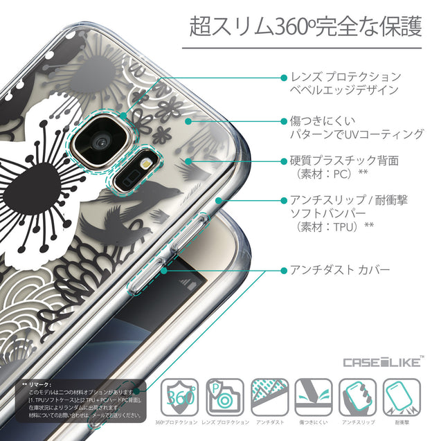 Details in Japanese - CASEiLIKE Samsung Galaxy S7 back cover Japanese Floral 2256
