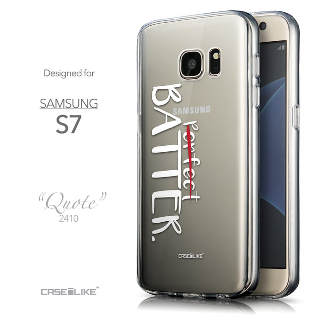 Front & Side View - CASEiLIKE Samsung Galaxy S7 back cover Quote 2410