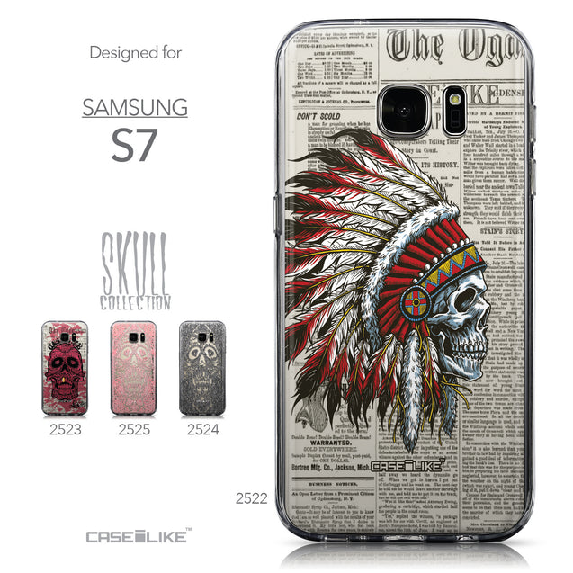 Collection - CASEiLIKE Samsung Galaxy S7 back cover Art of Skull 2522