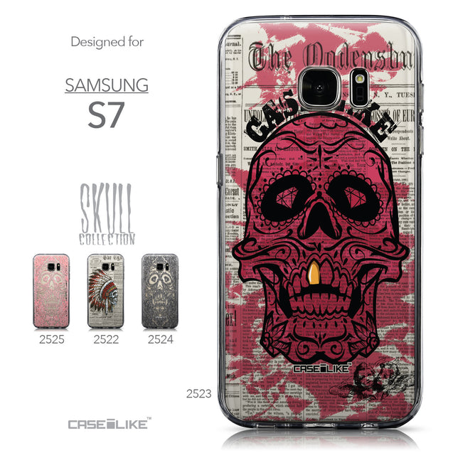 Collection - CASEiLIKE Samsung Galaxy S7 back cover Art of Skull 2523