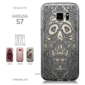 Collection - CASEiLIKE Samsung Galaxy S7 back cover Art of Skull 2524
