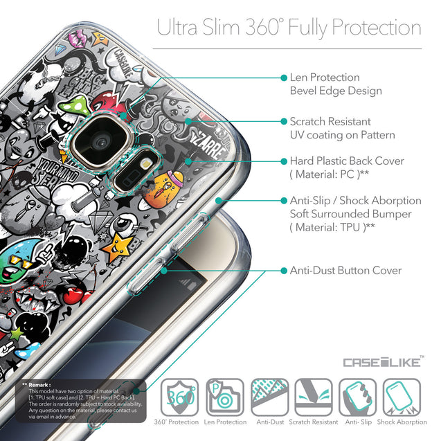 Details in English - CASEiLIKE Samsung Galaxy S7 back cover Graffiti 2709