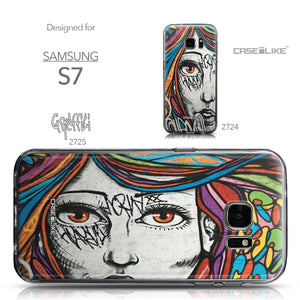 Collection - CASEiLIKE Samsung Galaxy S7 back cover Graffiti Girl 2725