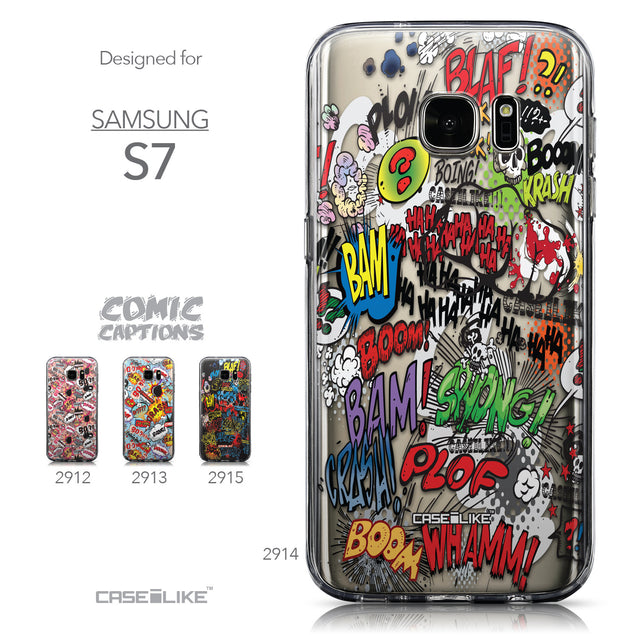 Collection - CASEiLIKE Samsung Galaxy S7 back cover Comic Captions 2914