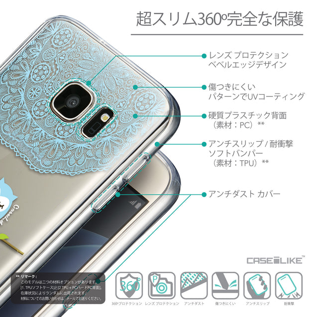 Details in Japanese - CASEiLIKE Samsung Galaxy S7 back cover Owl Graphic Design 3318