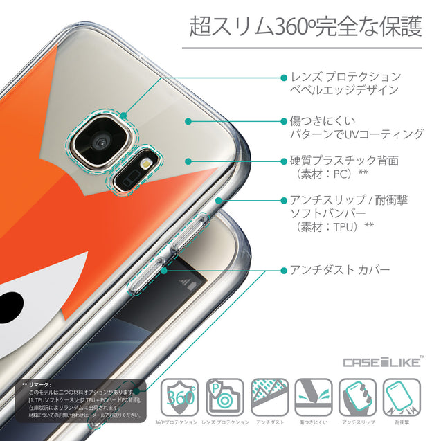 Details in Japanese - CASEiLIKE Samsung Galaxy S7 back cover Animal Cartoon 3637