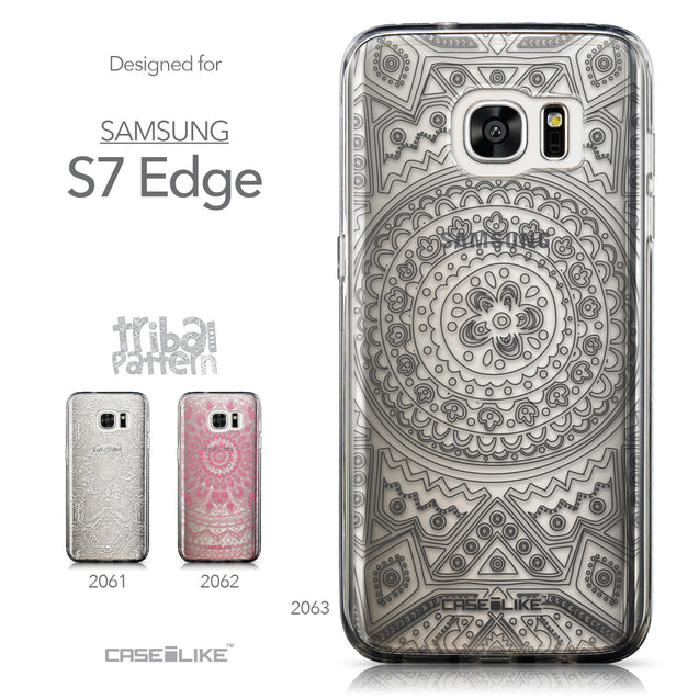 Collection - CASEiLIKE Samsung Galaxy S7 Edge back cover Indian Line Art 2063