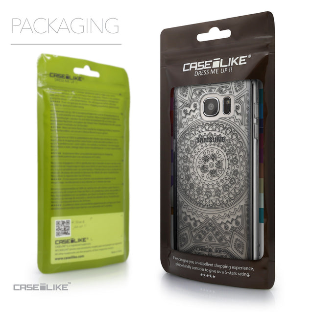 Packaging - CASEiLIKE Samsung Galaxy S7 Edge back cover Indian Line Art 2063