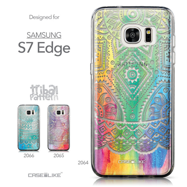 Collection - CASEiLIKE Samsung Galaxy S7 Edge back cover Indian Line Art 2064