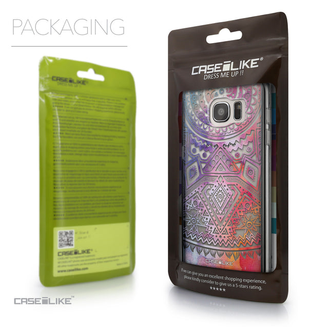 Packaging - CASEiLIKE Samsung Galaxy S7 Edge back cover Indian Line Art 2065
