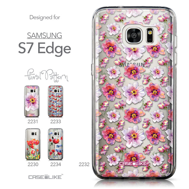 Collection - CASEiLIKE Samsung Galaxy S7 Edge back cover Watercolor Floral 2232