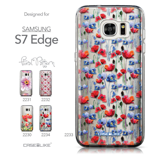 Collection - CASEiLIKE Samsung Galaxy S7 Edge back cover Watercolor Floral 2233