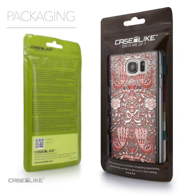 Packaging - CASEiLIKE Samsung Galaxy S7 Edge back cover Roses Ornamental Skulls Peacocks 2237