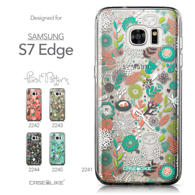 Collection - CASEiLIKE Samsung Galaxy S7 Edge back cover Spring Forest White 2241