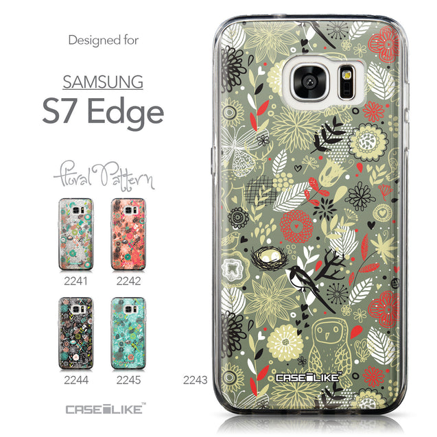 Collection - CASEiLIKE Samsung Galaxy S7 Edge back cover Spring Forest Gray 2243