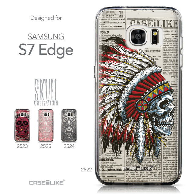Collection - CASEiLIKE Samsung Galaxy S7 Edge back cover Art of Skull 2522