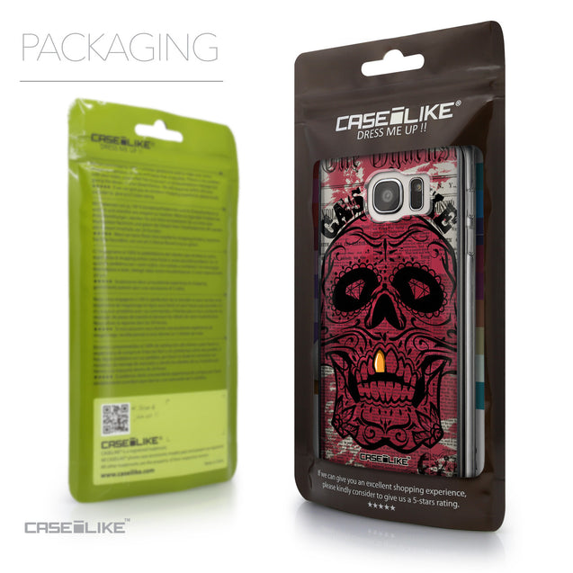 Packaging - CASEiLIKE Samsung Galaxy S7 Edge back cover Art of Skull 2523