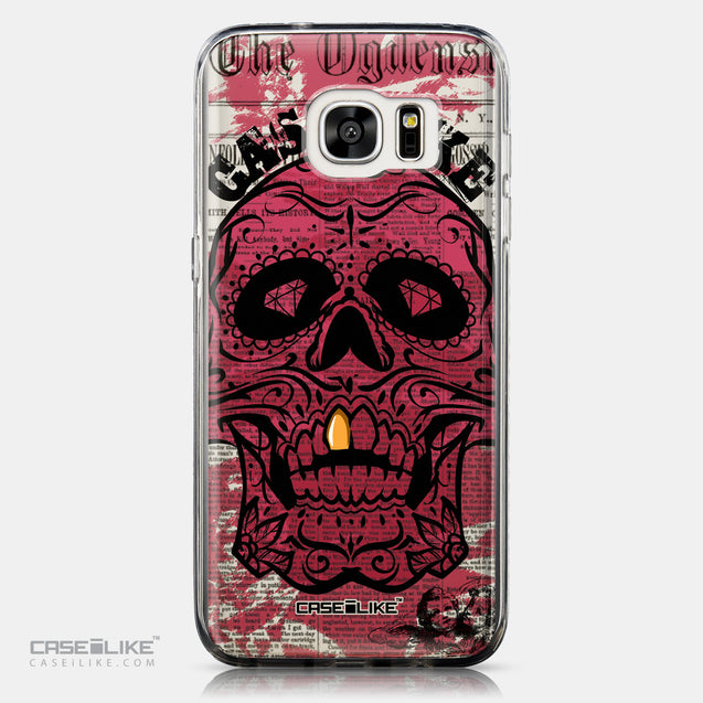 CASEiLIKE Samsung Galaxy S7 Edge back cover Art of Skull 2523