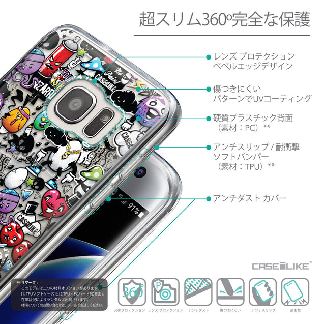 Details in Japanese - CASEiLIKE Samsung Galaxy S7 Edge back cover Graffiti 2703