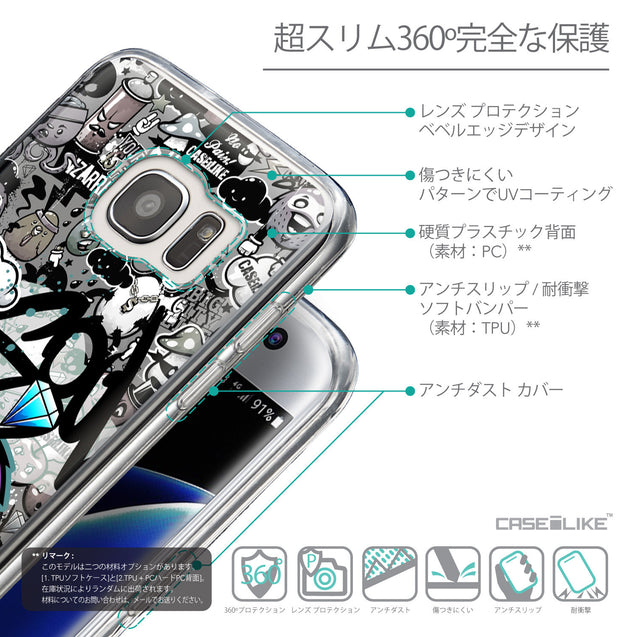 Details in Japanese - CASEiLIKE Samsung Galaxy S7 Edge back cover Graffiti 2706