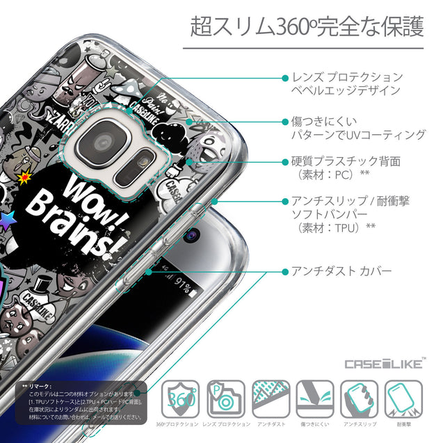 Details in Japanese - CASEiLIKE Samsung Galaxy S7 Edge back cover Graffiti 2707