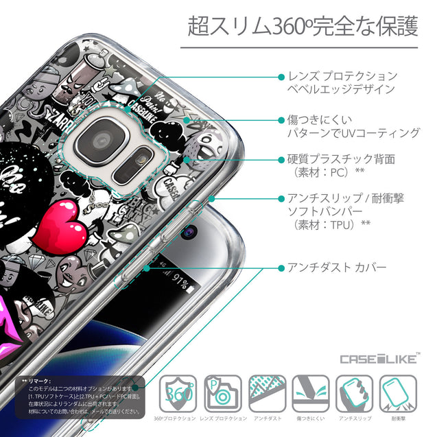 Details in Japanese - CASEiLIKE Samsung Galaxy S7 Edge back cover Graffiti 2708