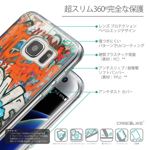 Details in Japanese - CASEiLIKE Samsung Galaxy S7 Edge back cover Graffiti 2722