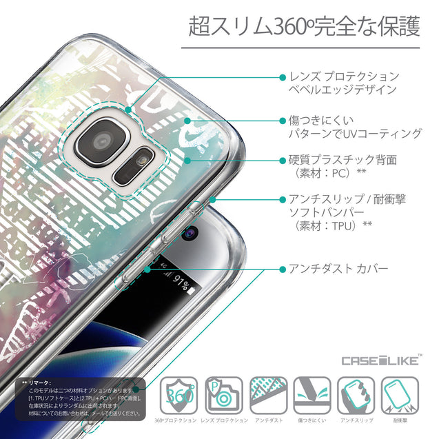 Details in Japanese - CASEiLIKE Samsung Galaxy S7 Edge back cover Graffiti 2726