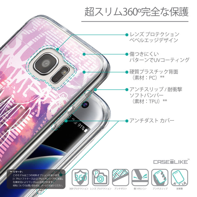 Details in Japanese - CASEiLIKE Samsung Galaxy S7 Edge back cover Graffiti 2727