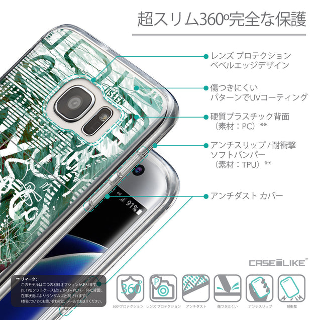 Details in Japanese - CASEiLIKE Samsung Galaxy S7 Edge back cover Graffiti 2728