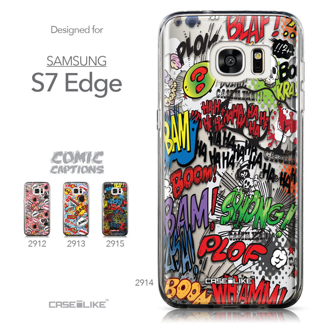 Collection - CASEiLIKE Samsung Galaxy S7 Edge back cover Comic Captions 2914
